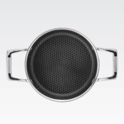 Profesjonalny garnek stalowy z pokrywką indukcja gaz 20cm 3.1L MAESTRO MR-3504-20