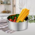 Profesjonalny garnek stalowy z pokrywką indukcja gaz 20cm 3.1L MAESTRO MR-3504-20