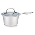 Rondel stalowy z pokrywką na indukcję gaz 16cm 1.25L MAESTRO MR-3505-16S