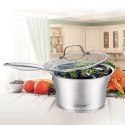 Rondel stalowy z pokrywką na indukcję gaz 16cm 1.25L MAESTRO MR-3505-16S