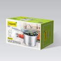 Rondel stalowy z pokrywką na indukcję gaz 16cm 1.25L MAESTRO MR-3505-16S