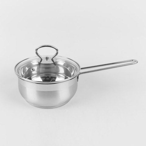 Rondel stalowy z pokrywką na indukcję gaz 16cm 1.4L MAESTRO MR-3508-16S