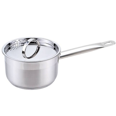 Rondel stalowy z pokrywką na indukcję gaz 16cm 1.5L MAESTRO MR-3511-16S