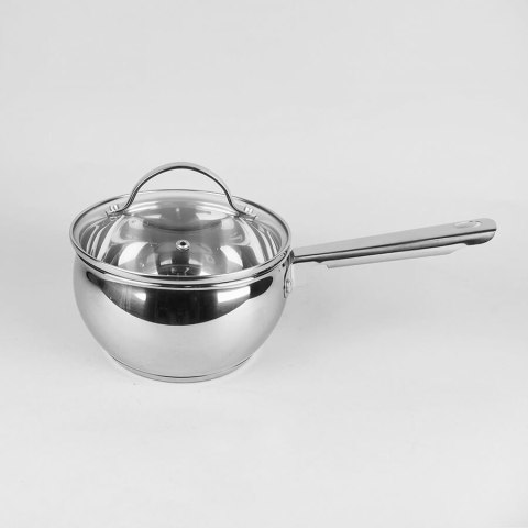 Rondel stalowy z pokrywką na indukcję gaz 16cm 1.5L MAESTRO MR-3516-16S