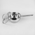 Rondel stalowy z pokrywką na indukcję gaz 16cm 1.5L MAESTRO MR-3516-16S