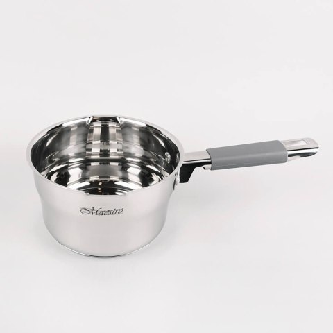 Rondel stalowy z pokrywką na indukcję gaz 16cm 1.7L MAESTRO MR-3507-16S