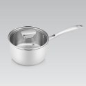 Rondel stalowy z pokrywką na indukcję gaz 16cm 1.7L MAESTRO MR-3521-16S