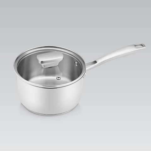 Rondel stalowy z pokrywką na indukcję gaz 16cm 1.7L MAESTRO MR-3521-16S