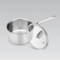 Rondel stalowy z pokrywką na indukcję gaz 16cm 1.7L MAESTRO MR-3521-16S