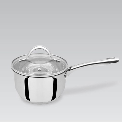 Rondel stalowy z pokrywką na indukcję gaz 16cm 1.8L MAESTRO MR-3519-16S