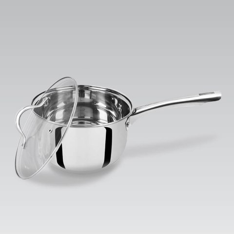 Rondel stalowy z pokrywką na indukcję gaz 16cm 1.8L MAESTRO MR-3519-16S