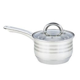 Rondel stalowy z pokrywką na indukcję gaz 16cm 2.1L MAESTRO MR-3513-16S