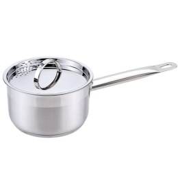 Rondel stalowy z pokrywką na indukcję gaz mały 14cm 0.75L MAESTRO MR-3511-14S