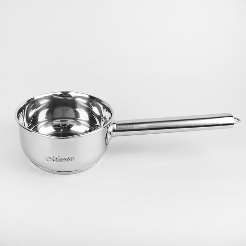 Rondel stalowy z pokrywką na indukcję gaz mały 14cm 1.0L MAESTRO MR-3510-14S