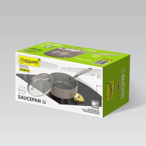 Rondel z pokrywką indukcja 18cm 1.9L MAESTRO MR-4009-18S