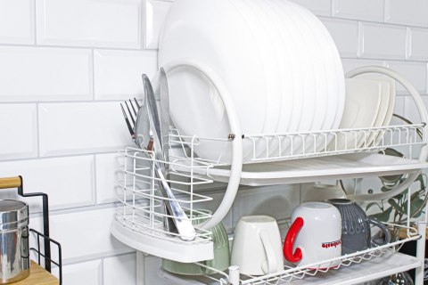 Suszarka do naczyń 3-poziomowa 53 x 25 x 49cm biała BRUNBESTE BB-4060