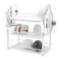 Suszarka do naczyń 3-poziomowa 53 x 25 x 49cm biała BRUNBESTE BB-4060