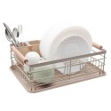 Suszarka do naczyń stojąca ociekacz na naczynia 42.5 x 32 x 15.5cm beżowa BRUNBESTE BB-3550