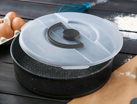 Tortownica Forma do pieczenia nieprzywierająca 24x7.5cm z pokrywką BRUNBESTE BB-7709