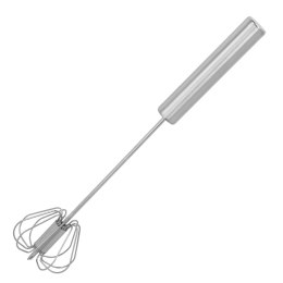 Trzepaczka do jajek obrotowa stalowa metalowa Ø6cm x 26 BRUNBESTE BB-3185