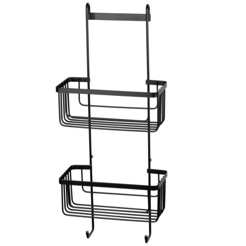 Uchwyt łazienkowy do łazienki wieszak półka organizer czarny BRUNBESTE BB-2598