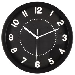 Zegar ścienny na ścianę do kuchni salonu czarny okrągły BRUNBESTE BB-1861