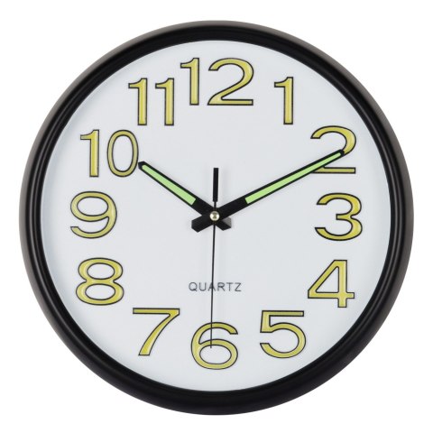 Zegar ścienny na ścianę do kuchni salonu fluorescencyjny biały BRUNBESTE BB-1877