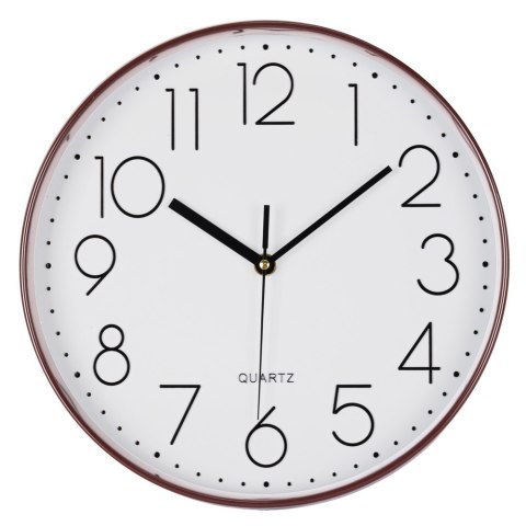 Zegar ścienny na ścianę do kuchni salonu kwarc biały okrągły 30CM BRUNBESTE BB-1872