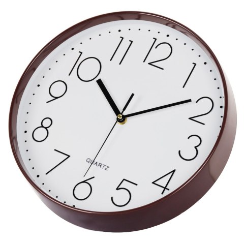 Zegar ścienny na ścianę do kuchni salonu kwarc biały okrągły 30CM BRUNBESTE BB-1872