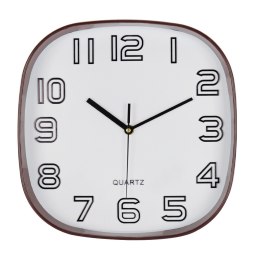 Zegar ścienny na ścianę do kuchni salonu kwarcowy biały BRUNBESTE BB-1868