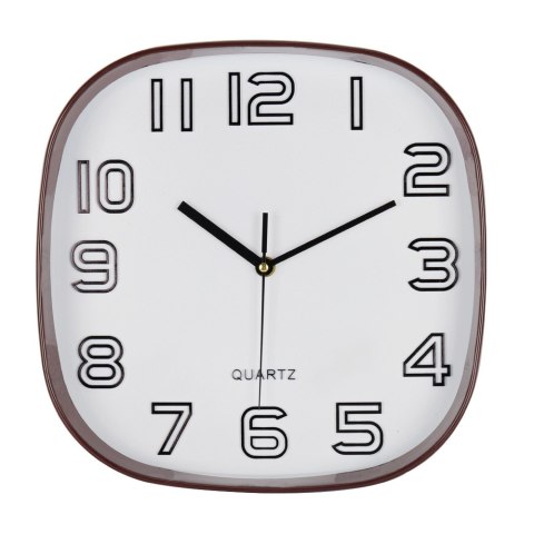 Zegar ścienny na ścianę do kuchni salonu kwarcowy biały BRUNBESTE BB-1868