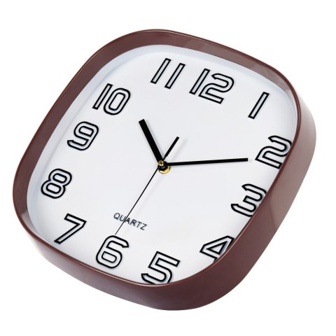 Zegar ścienny na ścianę do kuchni salonu kwarcowy biały BRUNBESTE BB-1868