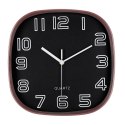 Zegar ścienny na ścianę do kuchni salonu kwarcowy czarny BRUNBESTE BB-1867