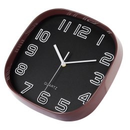 Zegar ścienny na ścianę do kuchni salonu kwarcowy czarny BRUNBESTE BB-1867
