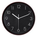 Zegar ścienny na ścianę do kuchni salonu okrągły czarny 30CM BRUNBESTE BB-1874