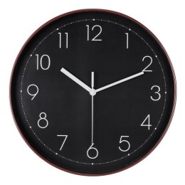 Zegar ścienny na ścianę do kuchni salonu okrągły czarny 30CM BRUNBESTE BB-1874