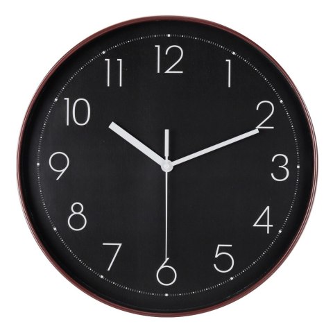 Zegar ścienny na ścianę do kuchni salonu okrągły czarny 30CM BRUNBESTE BB-1874