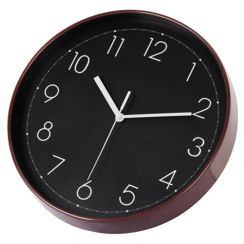 Zegar ścienny na ścianę do kuchni salonu okrągły czarny 30CM BRUNBESTE BB-1874