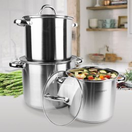 Zestaw garnków garnki komplet 6-ele 3.5L / 4.5L / 8L MAESTRO MR-2023