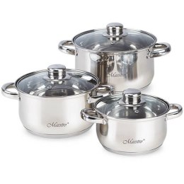Zestaw garnków garnki komplet 6-ele 3L / 4L / 5L MAESTRO MR-2020-6XL