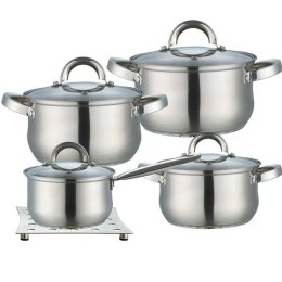 Zestaw garnków garnki komplet 9-ele 1.5L / 2L / 3L / 5L MAESTRO MR-2021