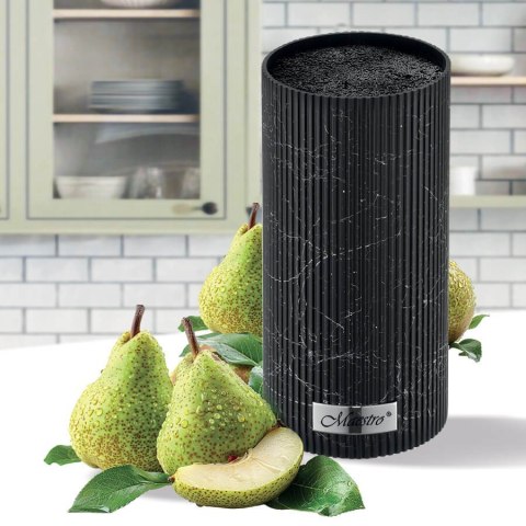 Blok na noże stojak uniwersalny czarny MAESTRO MR-1439-BLACK