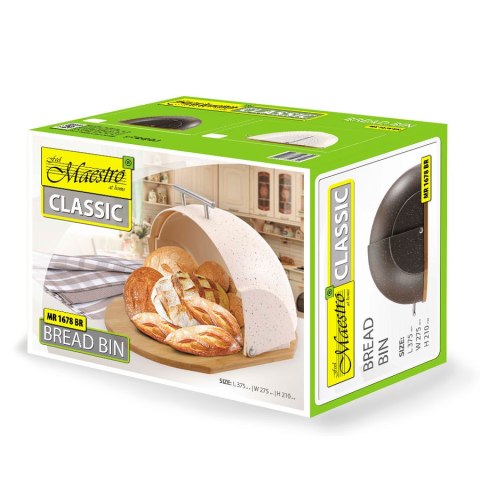 Chlebak owalny beżowy MAESTRO MR-1678G-BEIGE