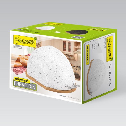 Chlebak owalny biały MAESTRO MR-1678G-WHITE