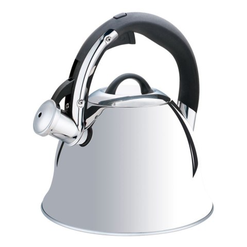 Czajnik stalowy z gwizdkiem na gaz indukcję 2.2L błyszczący MAESTRO MR-1320-S