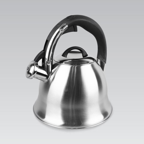 Czajnik stalowy z gwizdkiem na gaz indukcję 2.2L błyszczący MAESTRO MR-1320-S