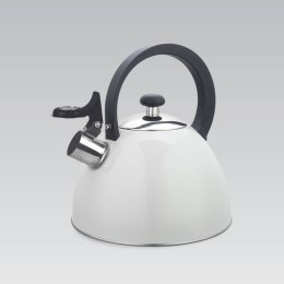 Czajnik stalowy z gwizdkiem na gaz indukcję 2.5L MAESTRO jasnoszary MR-1302-WG