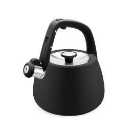 Czajnik stalowy z gwizdkiem na gaz indukcję 2.5L czarny MAESTRO MR-1318-BLACK