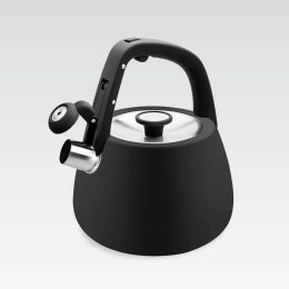 Czajnik stalowy z gwizdkiem na gaz indukcję 2.5L czarny MAESTRO MR-1318-BLACK
