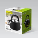 Czajnik stalowy z gwizdkiem na gaz indukcję 2.5L czarny MAESTRO MR-1318-BLACK